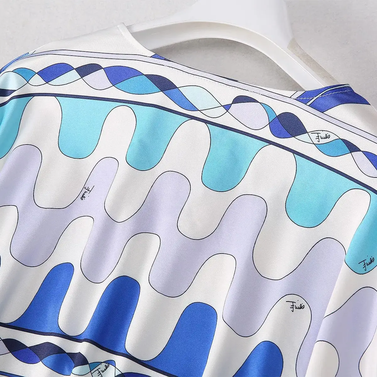 Women's Clothing Elegant Dress Robe Casual Comfortable Breathable Long Vestidos Fashion Loose Round Neck Printed Dress New - Image 5